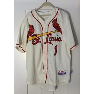 Authentic Ozzie Smith Authentic Majestic St. Louis Cardinals Jersey Size 44